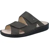 Finn Comfort Danzig Soft Herren Pantolette grau Nubukleder - Größe: 46