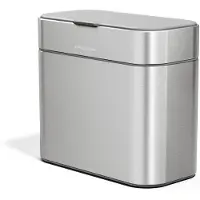 Simplehuman CW1645 4 Liter, Kompost-Caddy, Komposteimer für Küche mit Deckel, ge
