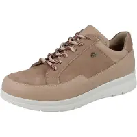 Finn Comfort Toulon Damen Schnürhalbschuhe beige Leder - Größe: 41