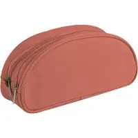 Clairefontaine 3329680083439, Weiches Federmäppchen, Polyester, Orange, Einfarbig, Reißverschluss, 220 mm