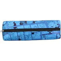 Uchiwa - Megumi To Tsugumi Bleistift Vignette Blau - Größe 21 x 6 x 4 cm, blau,