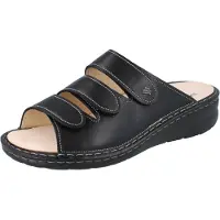 Finn Comfort Comporta Damen Pantolette antistatic schwarz Glattleder - Größe: 40