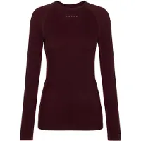 Falke Thermozone Backpack-Ready Damen Langarmshirt Wool-Tech, M, Braun, Uni, Schurwolle