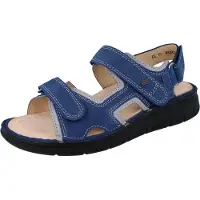 Finn Comfort Wanaka Soft Damen Sandale atoll blau Nubukleder - Größe: 36