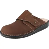 Finn Comfort Amalfi Herren Clog nussbraun Nubukleder - Größe: 40