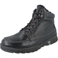 Waldlaufer H Lino Herrenstiefel schwarz Glattleder - Größe: UK 7,5