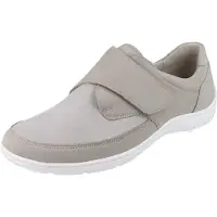 Waldlaufer OrthoTritt Henni Damen Halbschuhe grau beige Nubukleder Textil - Größe: UK 5