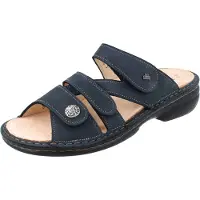 Finn Comfort Ventura Soft Damen Pantolette marineblau Nubukleder - Größe: 40
