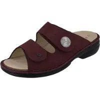 Finn Comfort Sansibar Damen Pantolette beerenfarben Nubukleder - Größe: 41
