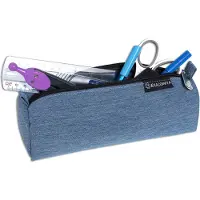 Exacompta Rundes Etui Denim 500 aus robustem Polyester Zufällig