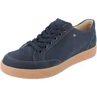 Finn Comfort Motril Herren Halbschuhe dunkelblau Nubukleder - Größe: UK 10,5