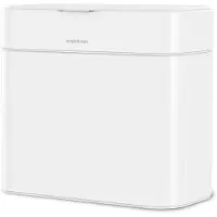 Simplehuman Kompostbehälter, Abnehmbarer und Aufsatzbehälter, 4 Liter, Weiß