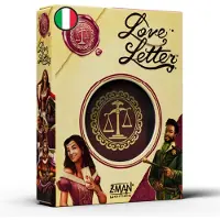 Asmodee : Love Letter (Eco Box), Brettspiel, 2-6 Spieler, 10+ Jahre, italienische