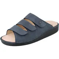 Finn Comfort Korfu Damen Herren Pantolette marineblau Nubukleder - Größe: 44