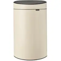 Brabantia Touch Bin New, 40 l, Rund, Beige, Manuell, Belgien, 435 mm