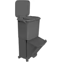 Wellhome Mülleimer 24-14l Silber Silber One Size