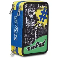 Seven Federmäppchen, Mäppchen, mehrfarbig, Federtasche für Schrein, Etui mi