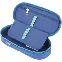 Herlitz Etui Dip Dye, Weiches Federmäppchen, Polyester, Blau, Türkis, Einfarbig, Reißverschluss, Pubertät