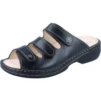 Finn Comfort Menorca Soft Damen Pantolette schwarz Glattleder - Größe: 40