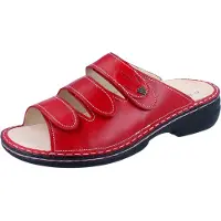 Finn Comfort Kos Damen Pantolette rot Glattleder - Größe: 40