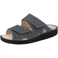 Finn Comfort Danzig S Herrenpantolette grau Nubuk Weichbettung 81529046428 (46/grau)