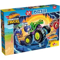 Mattel MONSTER TRUCKS Puzzle 24 elementy HOT WHEELS 35 CM * 25 CM 3+