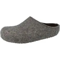 Iesse Schuh HAFLINGER Grizzly Michl Herren Hausschuhe grau braun Wollfilz - Größe: 43