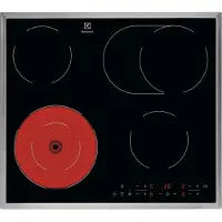 Electrolux LRR6436M, Schwarz, Integriert, 60 cm, Keramik, Keramik, 4 Zone(n)