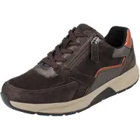 Gabor Rollingsoft Damen Sneaker braun kombi Lederkombination - Größe: UK 4,5