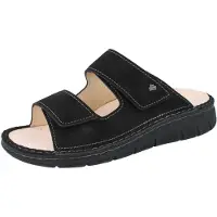 Finn Comfort Rab Herren Pantolette schwarz Nubukleder - Größe: 45