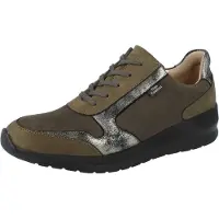 Finn Comfort FinnStretch Mori Damen Halbschuhe olivgrün Leder - Größe: UK 6,5
