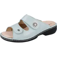 Finn Comfort FinnStretch Zeno Damen Pantolette grün mint Glattleder Stretch - Größe: 41