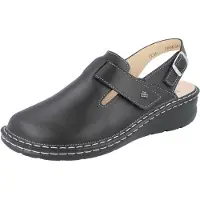 Finn Comfort Aveiro Damen Clog antistatic schwarz Nappaleder - Größe: 43