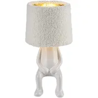 Rabalux 74218 Tischlampen Smurfy E14 1x MAX 40 Keramik Textil cremefarben