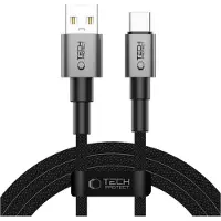 TechProtection UltraBoost DNA USB-A / USB-C Cable 15W/3A 200cm - Gray