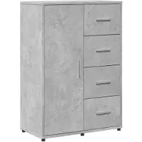 vidaXL Sideboards 2 Stk. Betongrau 60x31x84 cm Holzwerkstoff