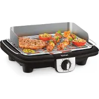Tefal BG90A8, Schwarz, Edelstahl, Thermoplast, Rechteckig, 870 cm², 370 x 235 mm, Thermoplast