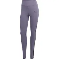 Adidas Trainingstights PERFORMANCE "OPTIME 3-STREIFEN FULL LENGTH LEGGINGS", Damen, Gr. XL, N-Gr, lila (preloved violet, normal, gr.), Obermaterial: 77% Polyester, 23% Elasthan, Hosen Trainingstights