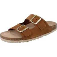 Natural Sense Damen Pantolette braun Leder - Größe: 39