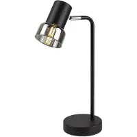 Rabalux 74278 Tischlampen Hatice E14 1x MAX 15 Metall Glas schwarz