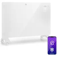 Klarstein Elektroheizung, Konvektor Heizung Freistehend oder Wandmontage, Elektroheizung Energiesparend, App-Control, Leise Heizung Elektrisch, Standgerät Heizkörper Elektrisch mit Thermostat, 1500 W