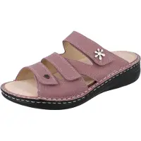 Finn Comfort Mellow Grenada Damen Pantolette rose genarbtes Nubukleder - Größe: 39