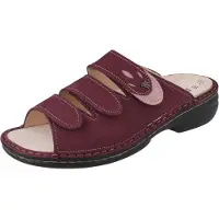 Finn Comfort Kos Damen Pantolette beerenfarben Nubukleder - Größe: 41