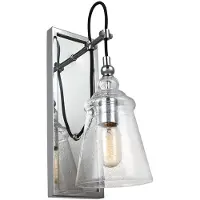 FEISS Elstead Loras Wandleuchte E27 Chrom Klar