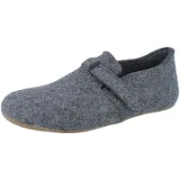 Iesse Schuh HAFLINGER Everest Focus Herren Hausschuhe grau Wollfilz - Größe: 42