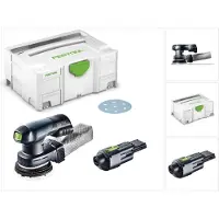 Festool ETSC 125 Akku Exzenterschleifer 18V 125mm brushless + 1x ACA 220-240/18V Ergo Netzadapter + Systainer