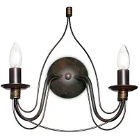 Ideal Lux CORTE AP2, Oberfläche, 2 Glühbirne(n), E14, IP20, Braun