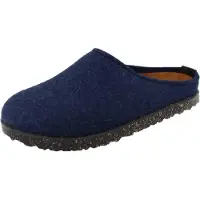 Iesse Schuh HAFLINGER Manhattan Damen Hausschuhe blau Wollfilz - Größe: 41