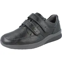 Think WALDLÄUFER K-Fabian Herren Klettschuhe schwarz Hirschleder - Größe: UK 10,5