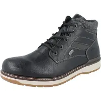 Rieker Herren Schnürboots schwarz Kunstleder - Größe: 42